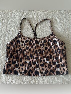 Gottex cheetah print sports top size medium